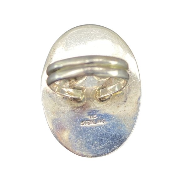 Native American Earrings and Ring Set Navajo Jewelry Willie Shaw Sterling Silver - Picture 5 of 9